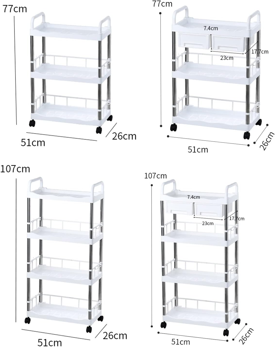 キッチン収納ラック キッチントロリーラック 床から天井までの多層 車輪付き 取り外し可能 野菜と果物の調味料ボトル収納 バスケットロ
