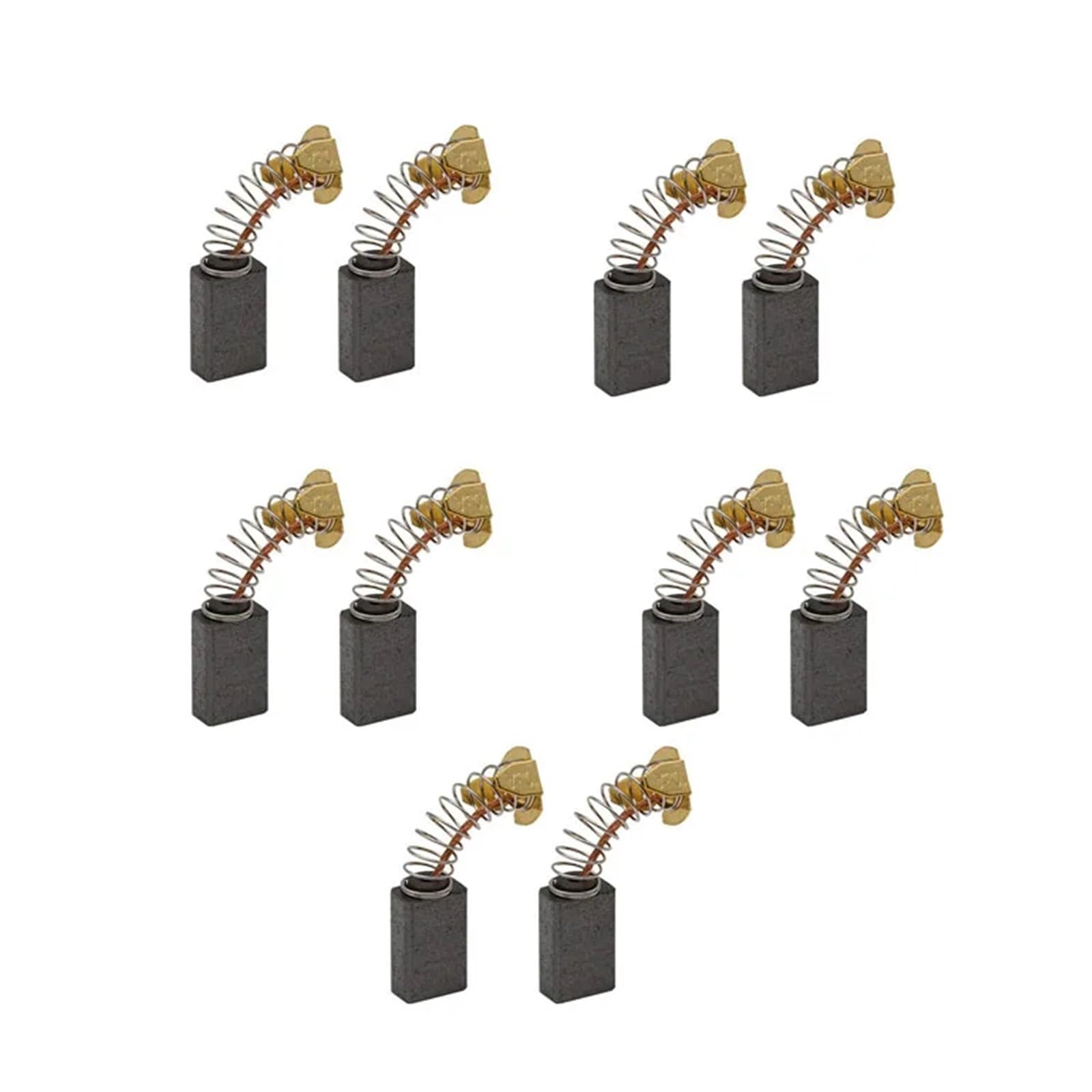 Lot de 10 balais de charbon 15 x 10 x 6 mm for perceuse à percussion CB-100 CB-102 CB-103 CB-105 CB-106, meuleuse d'angle, moteur de scie circulaire