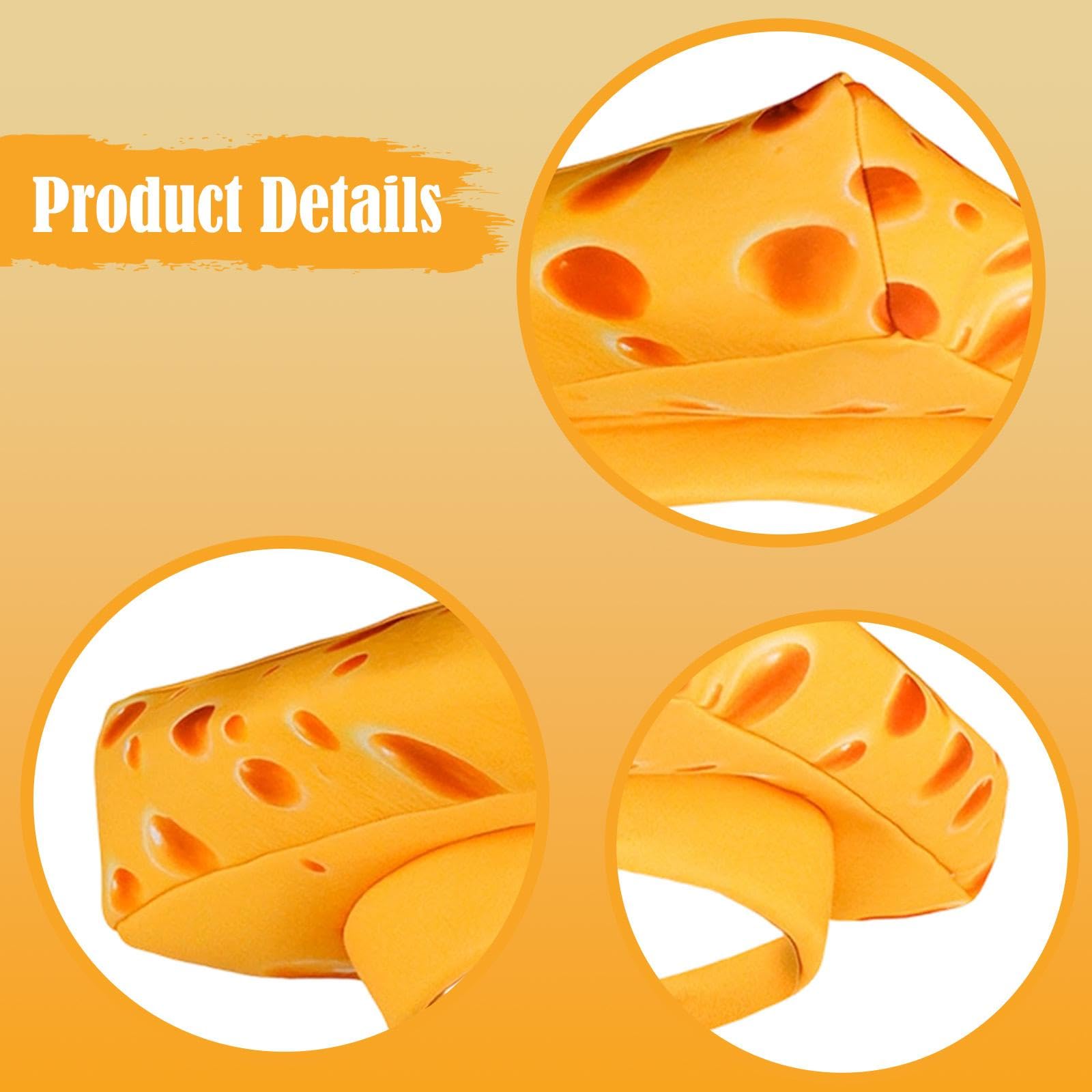 Gorro De Tarta De Queso Realista Y Divertido: Talla única Para Adultos Y Niños, Ideal Para Fiestas Y Cosplay