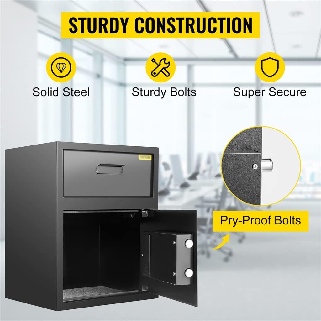 Electronic Safe Money Box Digital Deposit Slot With Drawer Secret Hidden Code Lock 2 Keys Piggy Bank for Home Office