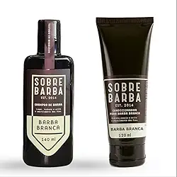 Kit para Barba - Shampoo e Condicionador Barba Branca Sobrebarba