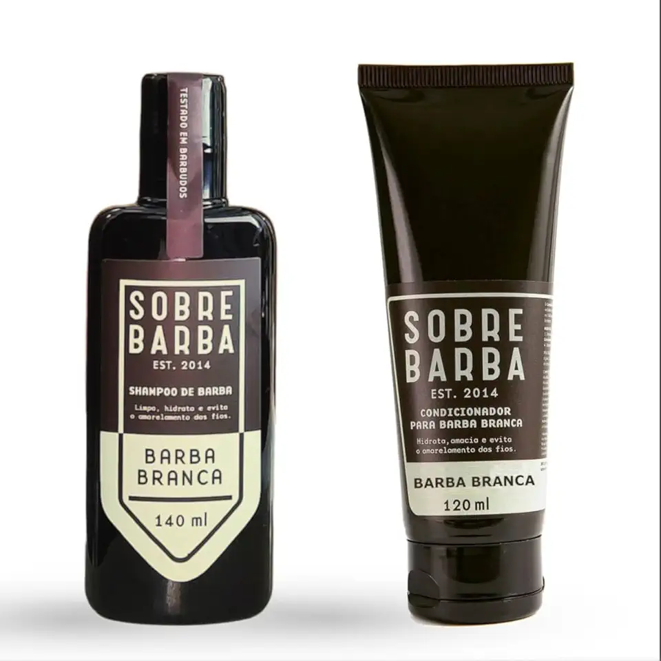 Kit para Barba - Shampoo e Condicionador Barba Branca Sobrebarba
