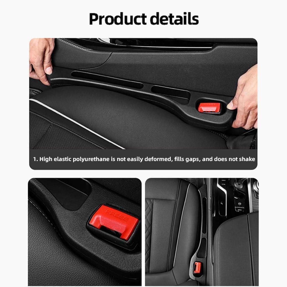2 Pièces Remplissage De Siège De Voiture Pour Audi A4 Allroad (B8 8K) 2011-2015, Siège Voiture Gap Filler Filler Pad Siège Voiture, Intérieurs Accessoires,C Grey