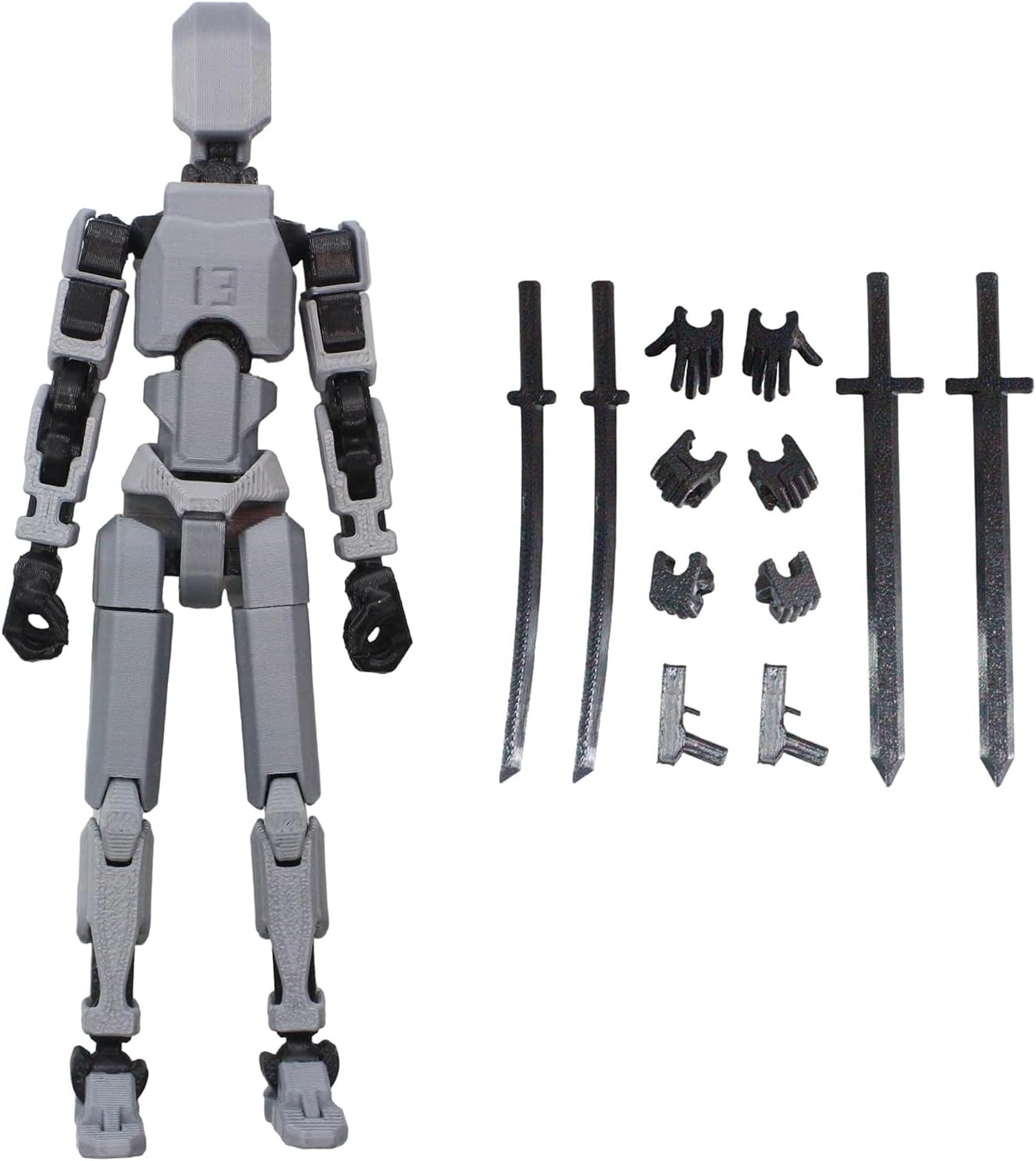 3D Printed Mannequin Toys, MultiJointed Movable Robots