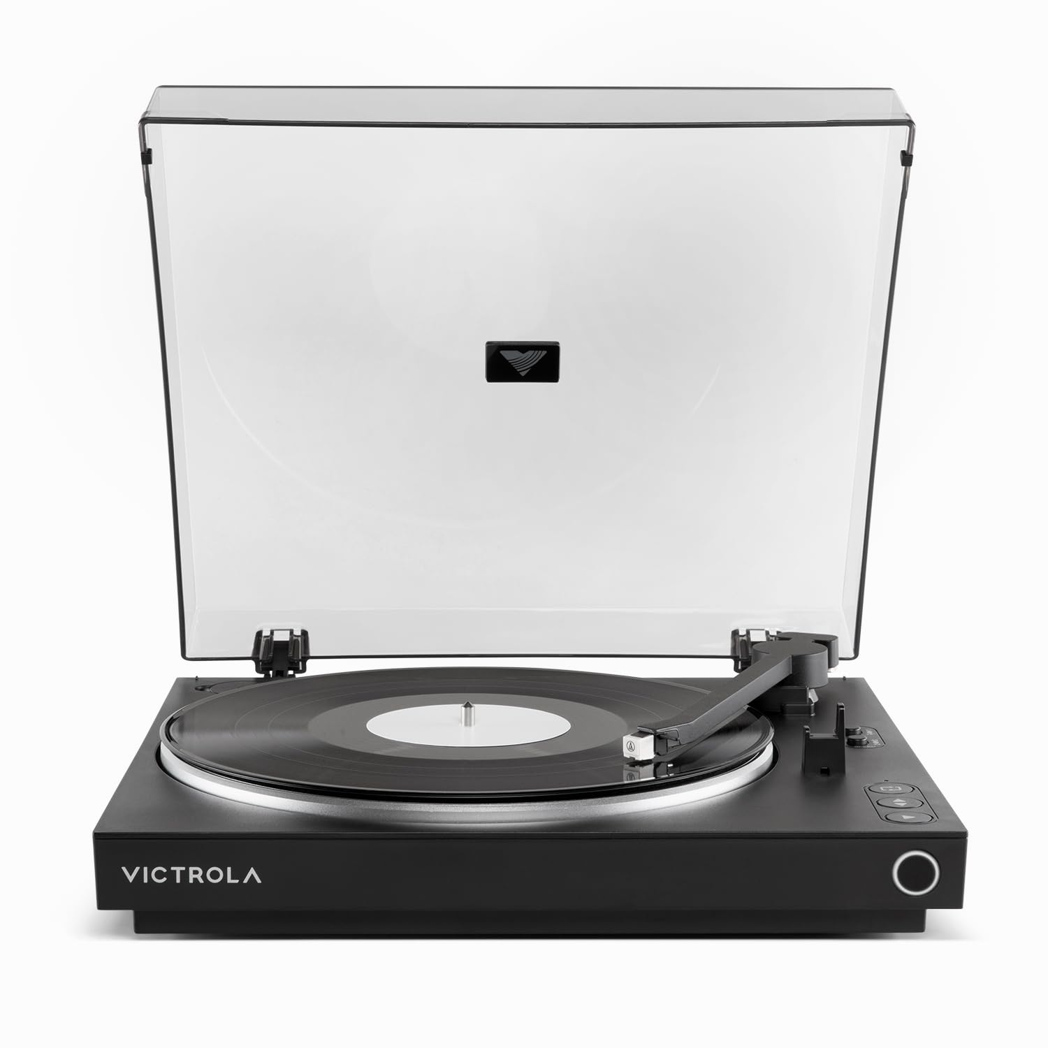 Automatic – Fully Automatic Bluetooth Turntable – Audio Technica ATN3600L Cartridge, 2-Speed Vinyl Record Player, Aluminum Platter, Switchable Preamp, Repeat Mode, Dust Cover (Black)