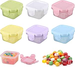 BAERTMY Boîtes de Conservation Cuisine avec Couvercle Petites boîtes de Congélation 8 Pièces