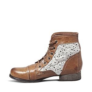 ワンピース Steve madden Amazon.com | Steve Madden Women's Thundr-C Ankle Boot,Cognac