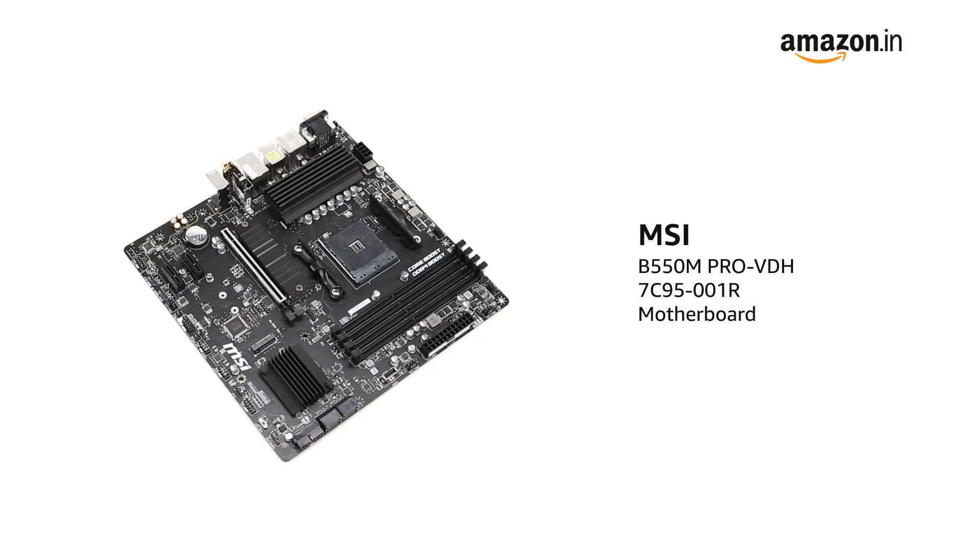 MSI B550M PRO-VDH WiFi Micro ATX Gaming Motherboard