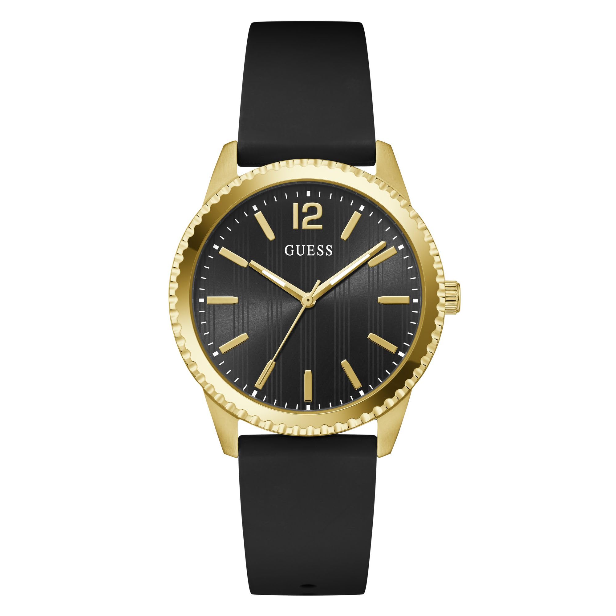 Guess Men's Watch Chip, Gold, Strap.