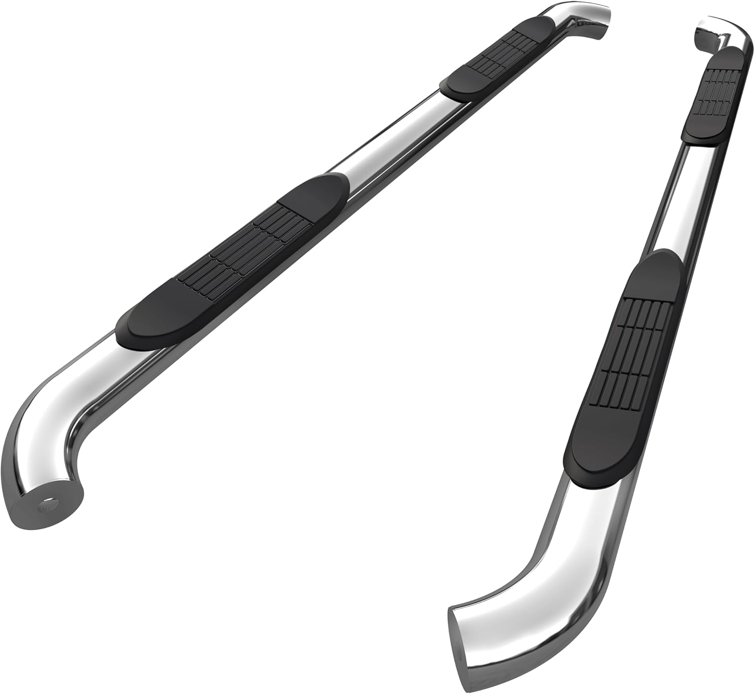 TAC Side Steps Fit 2004-2024 Nissan Titan Crew Cab / 2016-2024 Nissan Titan XD Crew Cab Truck Pickup 3” Stainless Steel Side Bars Nerf Bars Running Boards 2Pcs