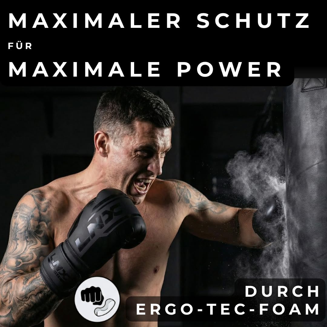 LNX Boxhandschuhe Performance Pro 10 12 14 16 Oz - ideal für Kickboxen Boxen Muay Thai MMA Kampfsport UVM