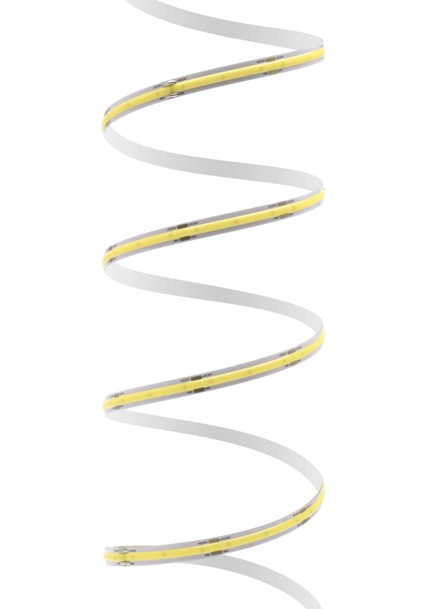 LED Universum - Tira de Luces LED COB de 7 m con Mando a Distancia, Controlador y Fuente de alimentación de 72 W, filamento prémium de 24 V, Tira LED IP20, Blanco Neutro
