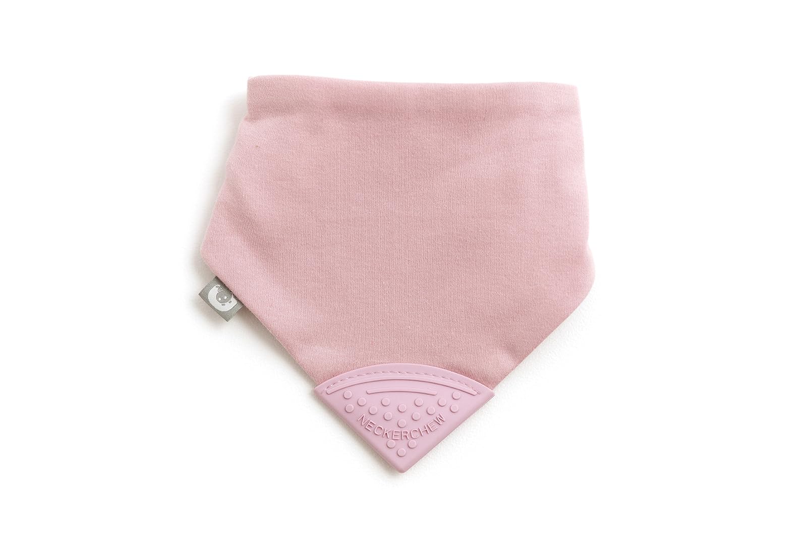 Cheeky Chompers Baby Bibs with Teether | 2 Months+ Teething Bibs, Toddler Bibs | Reversible Dribble Bib & Baby Teether | Multi-Award Winning Neckerchew (Dusky Pink, Single-picture-33