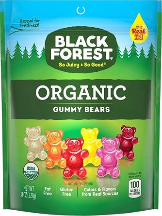 Black Forest Organic Gummy Bears, 8 Ounce