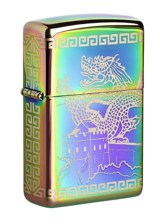 Zippo Great Wall of China Multi Color Design Pocket Lighter Windproof Stylish Metal Body Eco Environment-Friendly Unique Stylish Travel Friendly