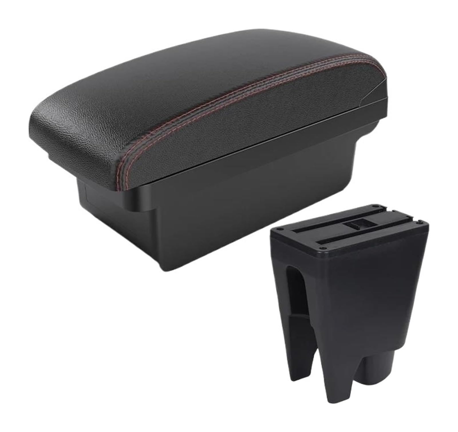 Hckclmbmzw A1 Red Line No Usb For C1 Armrest Box Interior Car Center Storage Usb Car-Styling Decorat Car Armrest Center Console(A1 Red Line No Usb)