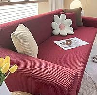 Vista 6 de Stretch Sofa Slipcover 1-Piece Sofa Cover Furniture Protector Couch Soft with Elastic Bottom for Kids, Polyester Spandex Jacquard Fabric Small Checks