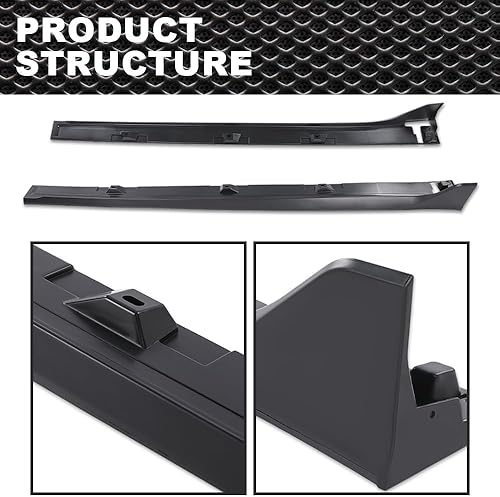 Miniatura 3 de Extensiones de falda lateral compatibles con Honda Civic 4 puertas Sedan 2016-2019, panel basculante lateral del lado del conductor, lado del