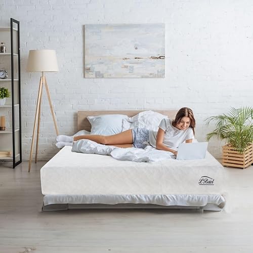 Miniatura 4 de L'Baiet Colchón de espuma viscoelástica de gel de 8 pulgadas, tamaño individual, cama en una caja, firmeza media, tecnología de comodidad de gel