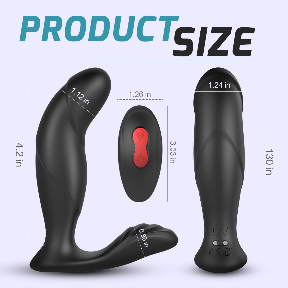 Vibromasseur Anal Télécommandé Pour Homme - Stimulateur De Prostate En Silicone, LOVE AND VIBES
