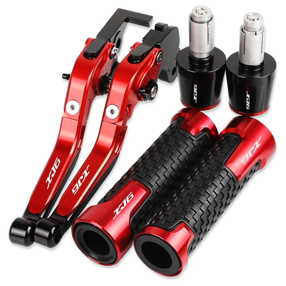 PONNYC Frenos Motocicleta Barra Amarre Freno Mano Palancas Embrague Manillar Empuñaduras Mano Extremos para Y&amaha XJ6N XJ6 para Diversion 2009-2015 Moto Embrague Maneta Freno (Color : 11)