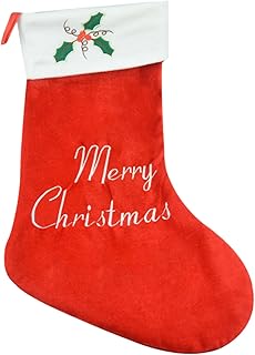 COSSA クリスマス 靴下 特大 69cm×27cm プレゼント用 靴下 可愛い クリスマスソックス サンタ ソックス 暖炉飾り 壁掛け クリ スマスストッキング ギフト キャンディなど入れ