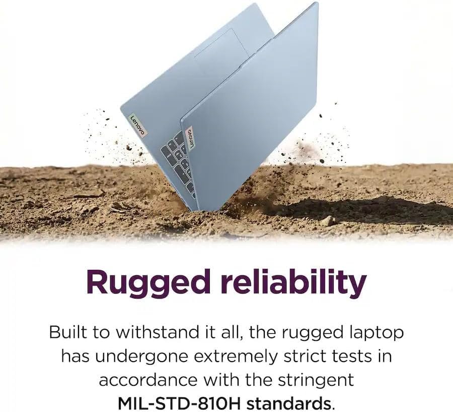 Image of Lenovo IdeaPad Slim 3i 15.6 inch FHD Laptop with 1-Year Microsoft 365 Included, Intel N150 Processor, 8GB DDR5 RAM, 128GB SSD, Wi-Fi 6, Windows 11, Everyday Student Laptop, Frost Blue