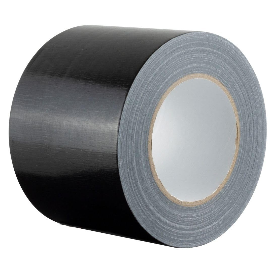 GTSE - Gewebeband Schwarz - 100 mm x 50 m - strapazierfähiges Panzerband - wasserdichtes Klebeband zum Reparieren, Befestigen, Bündeln, Verstärken und Abdichten - 1 Rolle
