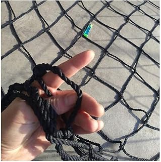 Children Safety Rope Net Black Balcony Protection Net, Tree House Climbing Children Safety Rope Net Balcony Stairs Fence Railing Garden Playground Protection Heavy Duty Net (Size : 1 * 3M(3 * 9Ft))