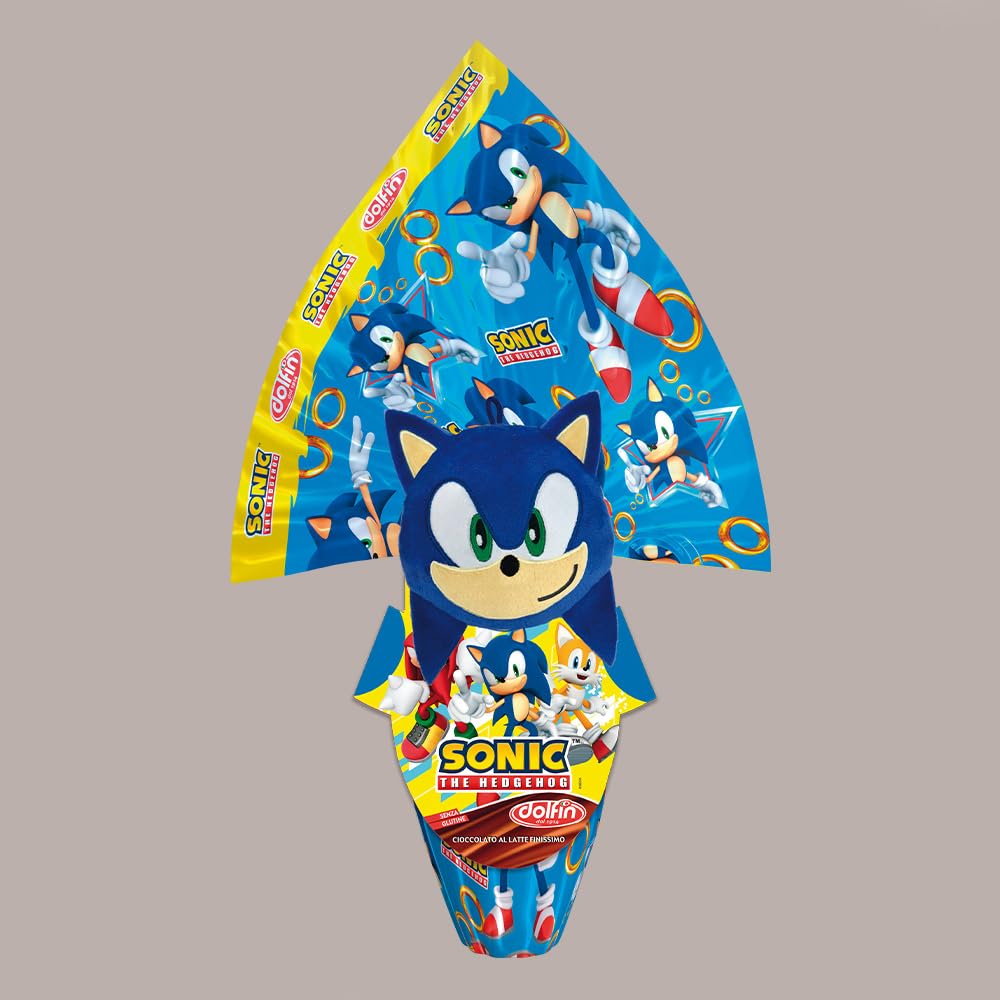 Sonic Uovo al cioccolato al Latte 320g con Maxi sorpresa Lucgel