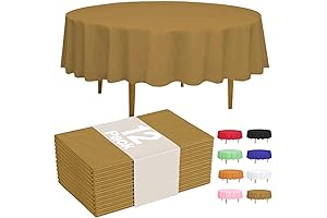 D&Z Plastic Tablecloth Disposable Round
