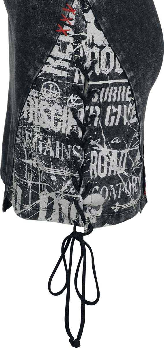 Rock Rebel by EMP Damen Kurzes Kleid Stay A Little Longer grau