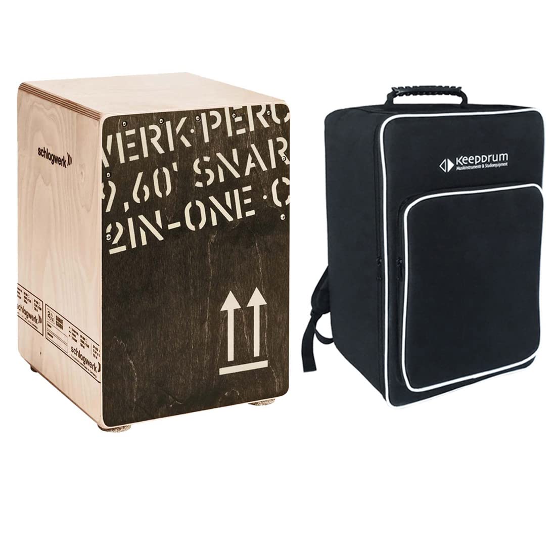 Schlagwerk CP 403 BLK 2inOne Cajon + keepdrum Gig Bag Tasche