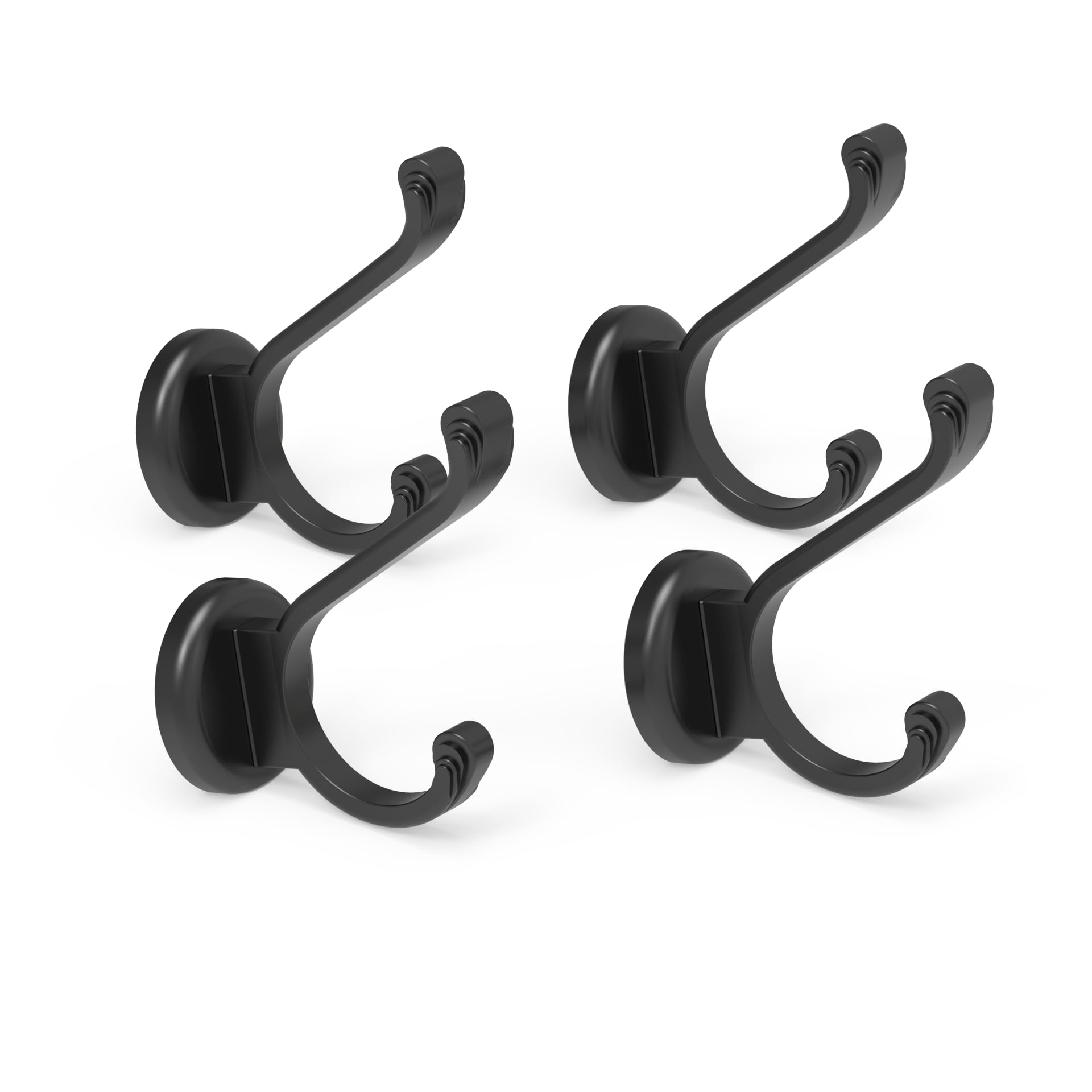 Ant Mag Ganchos magnéticos resistentes de neodimio para colgar abrigos, batas, mochilas, sombreros, llaves, tazas, toallas, paquete de 4 unidades