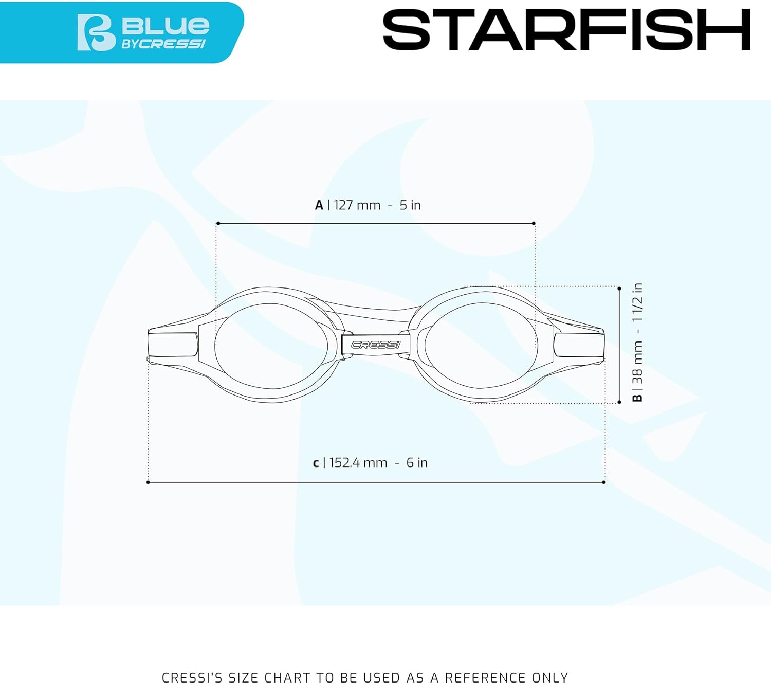 Cressi Starfish Swim Goggles, Triple Pack Assorted Colors