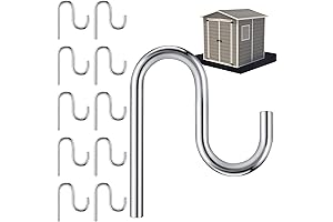 Rubbermaid Shed Accessories Kit- 10 Piece 2' Heavy Duty Hooks