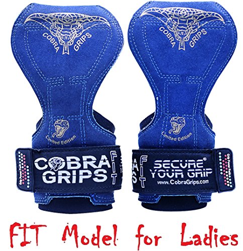 Image of Cobra Grips Weight Lifting Gloves with Adjustable Neoprene Padded Wrist Wraps - Heavy Duty Alternative to Power Lifting Hooks for Deadlifts