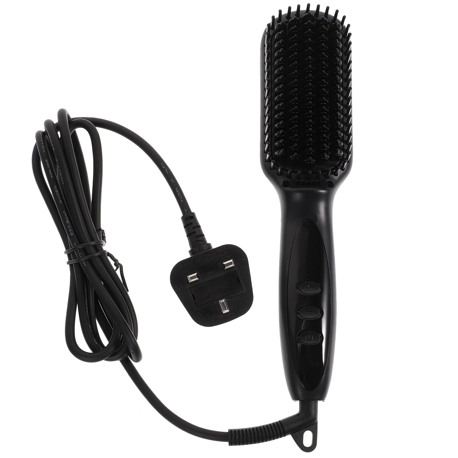 Healeved Titanium Hair Straightener Comb Professional Beard Straightener Electric 6 Heat Settings LCD Display