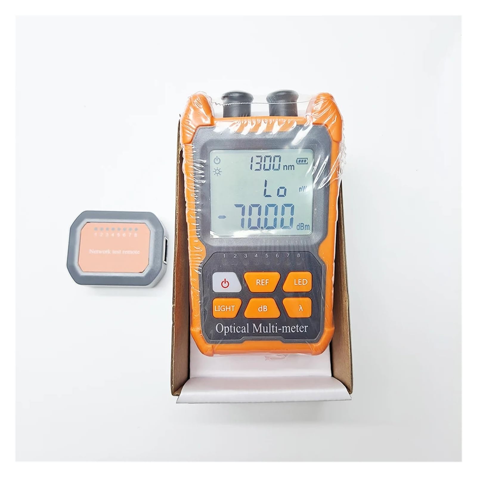 Mini misuratore di potenza ottica -70+6 DBm SC FC ST Tester OPM for fibra portatile con display LCD e luce LED Facile da leggere(OPM and RJ45)
