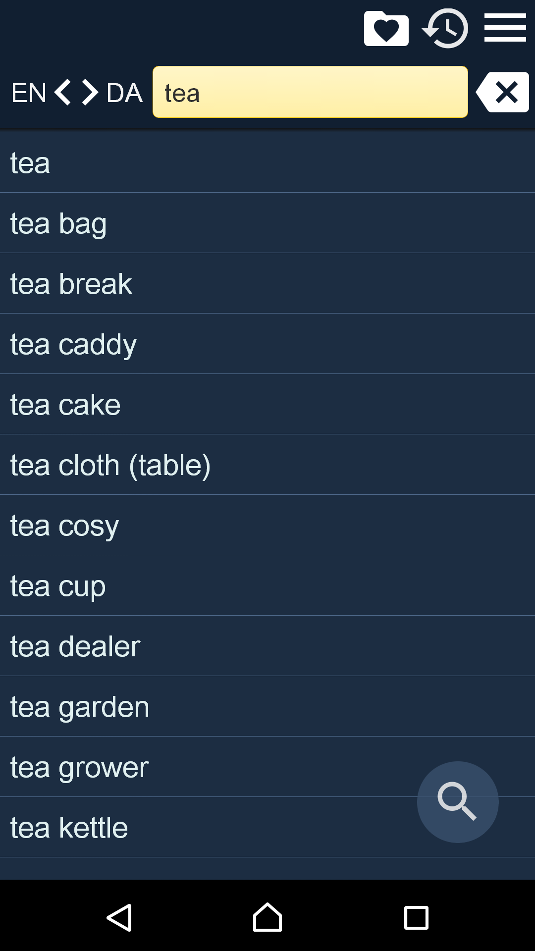 English Danish Dictionary for Android