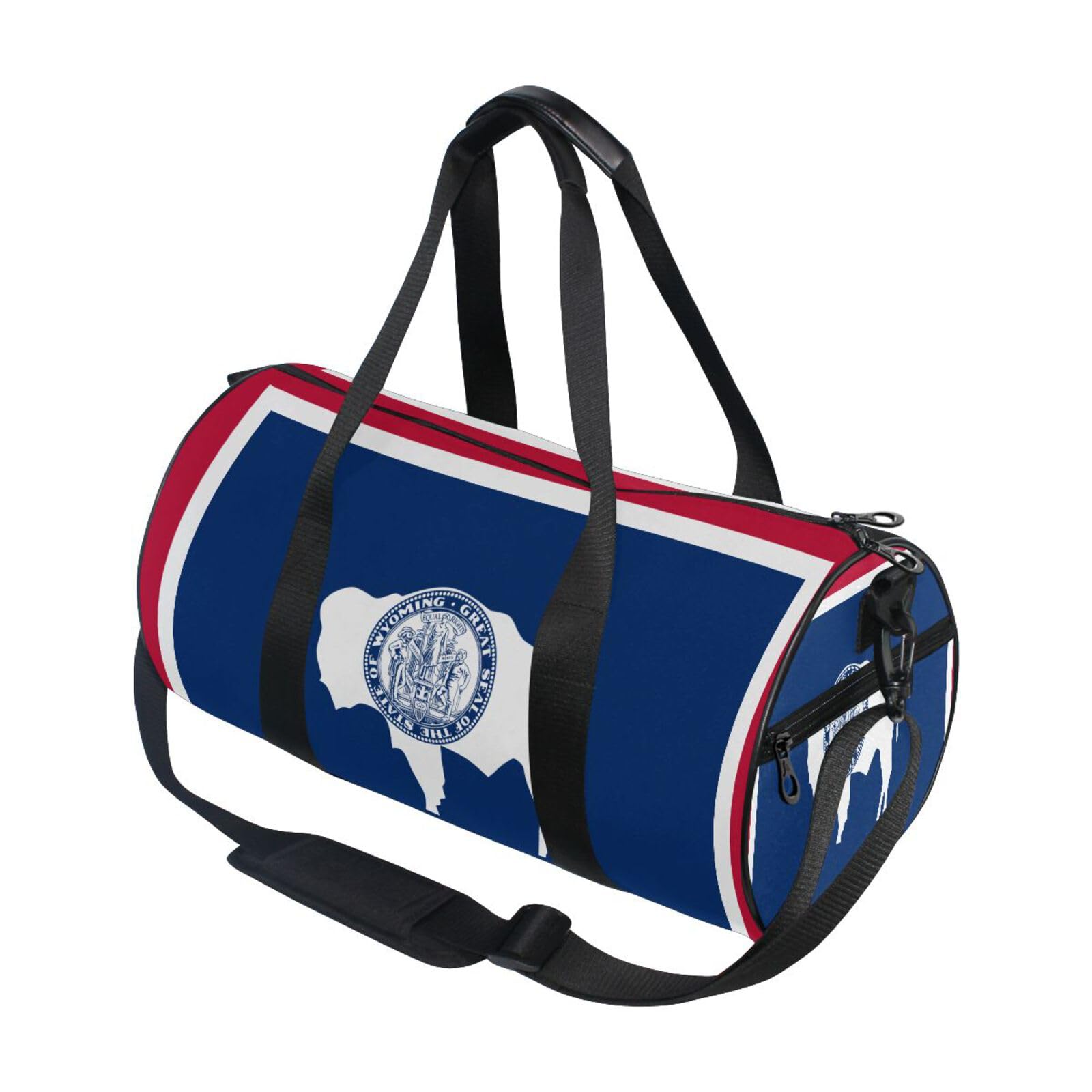 Bolsa de lona unisex con bolsillo interior y estampado de Wyoming 7