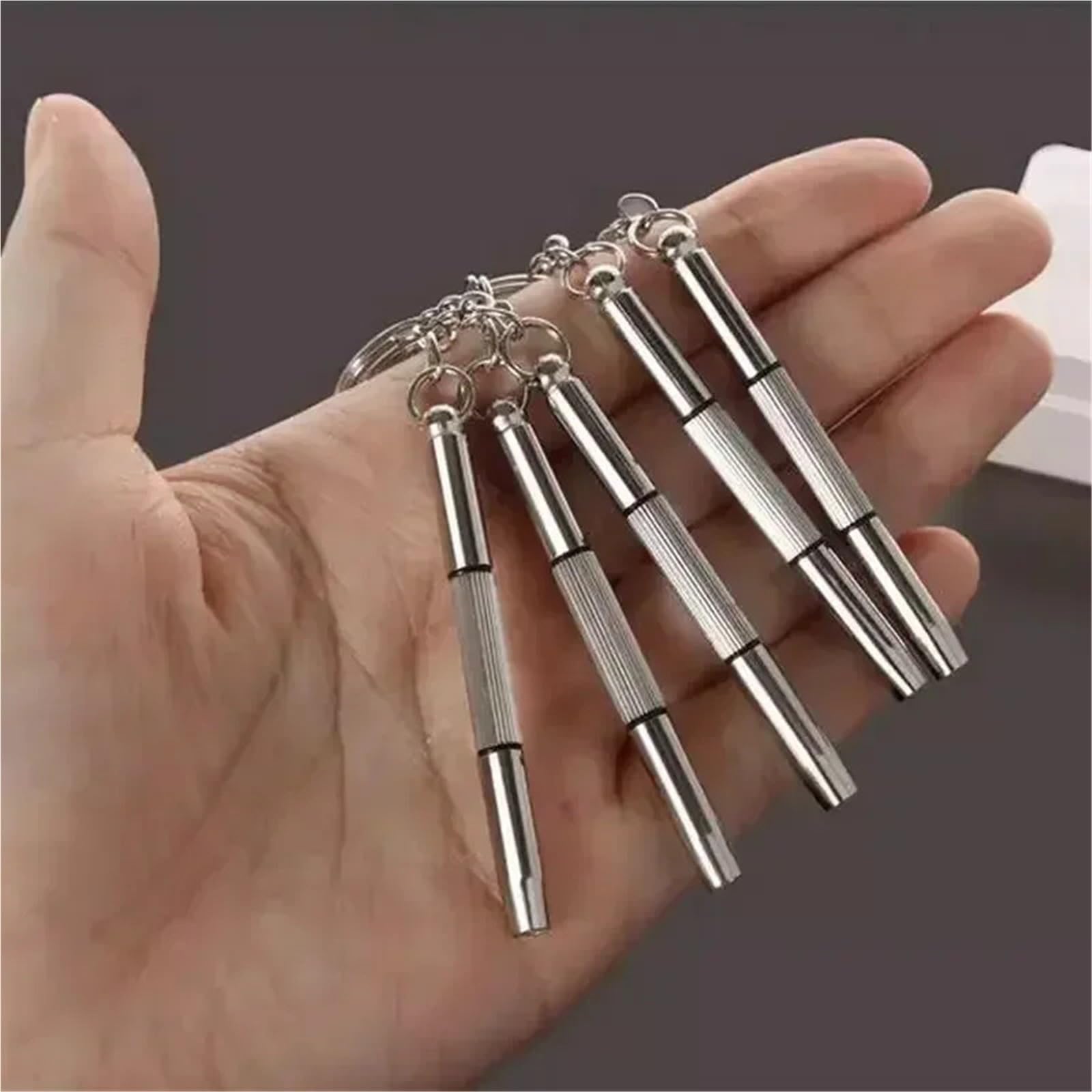 Cacciavite per occhiali Cacciavite for occhiali in acciaio for Kit di riparazione for orologi con portachiavi Utensili manuali portatili Strumenti for cacciaviti precisione(100PCS)
