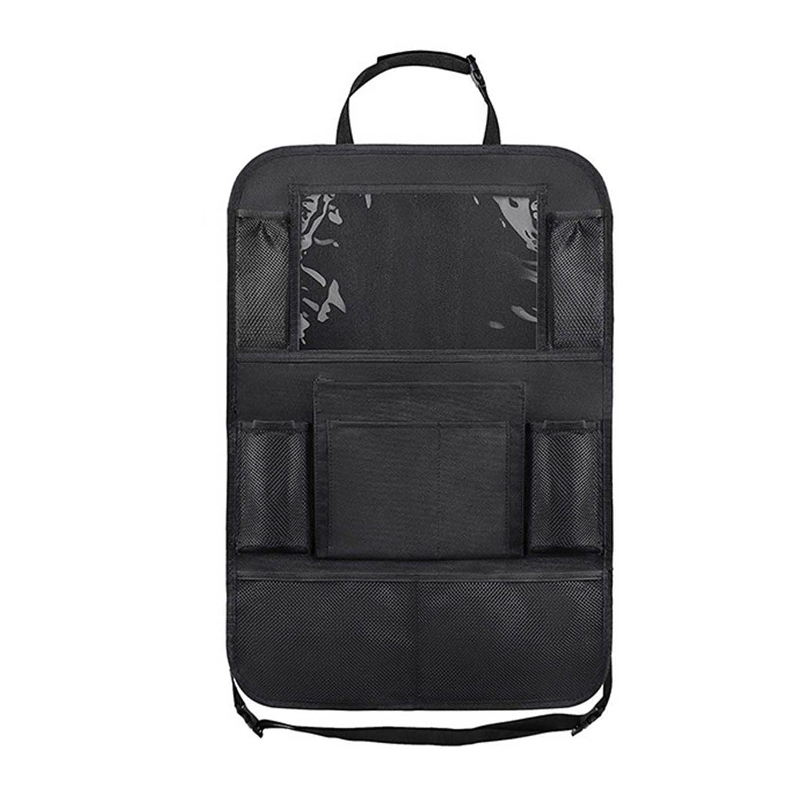 Pissente Car Backseat Organizer Oxford Cloth Car Seat Organizer 41x61cm with 9 Pockets Tablet Holder Seat Back Protector for SUV Family Travel Kids Storage