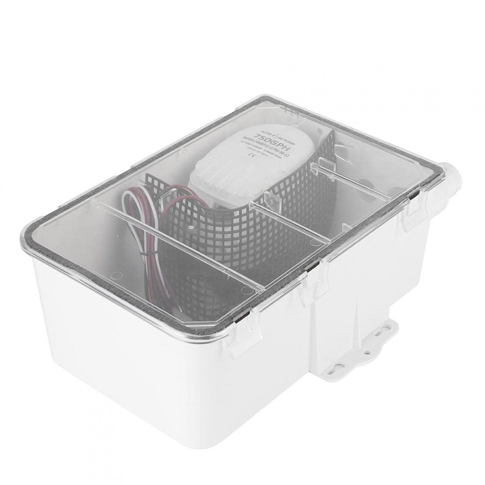 Pompe De Puisard De Douche Yctze 12V/24V 750 GPH – Avec Interrupteur Automatique Et Multi-entrées Pour Bateau, Yacht Et Système De Vidange