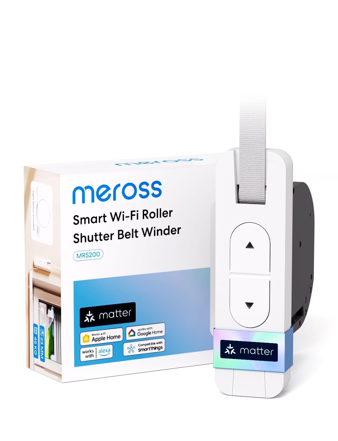 Meross Matter Rolladen Gurtwickler Elektrisch Unterputz (max. 45 kg, 6 m²)