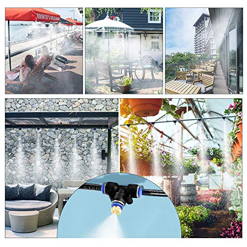 image for Innoo Tech Misting Cooling System 49.2FT(15M) Misting Line+ 12 Brass M