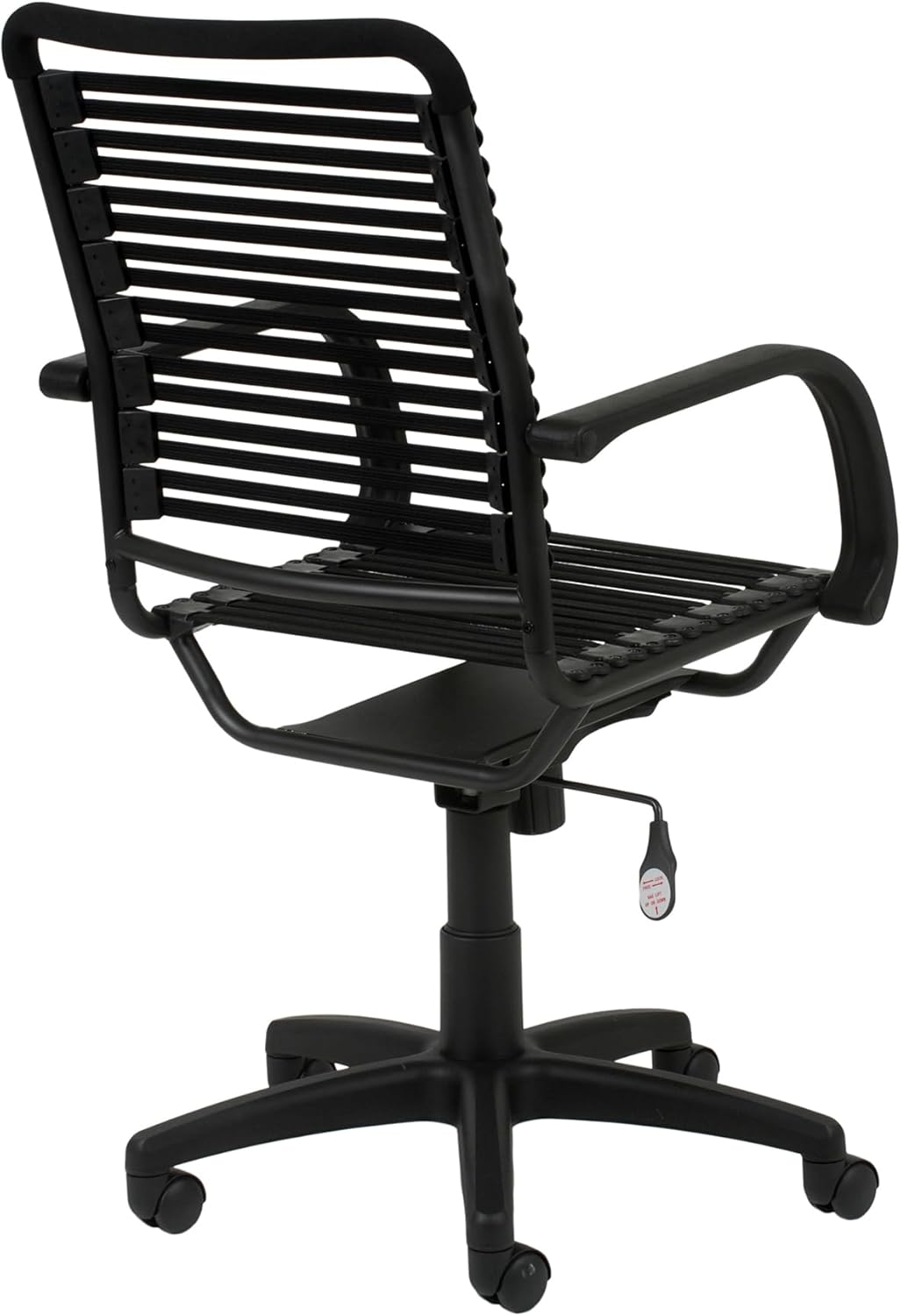 Black Metal Mid Back Bungee Office Chair