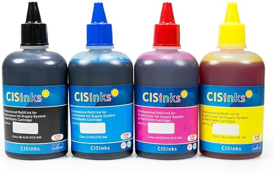 GI-290 4-Pack Multicolor Refill Ink Bottle Set Compatible for Canon PIXMA G4200 G4210 G3200 1200 2200