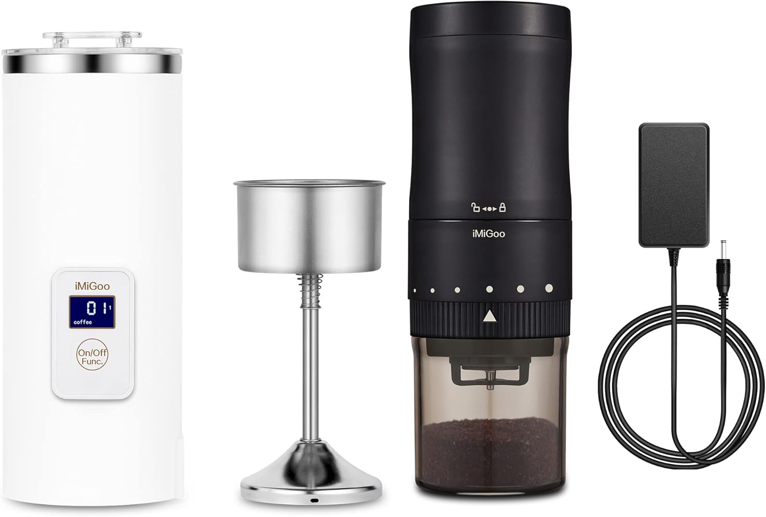 iMiGoo slow coffee grinder and single serve coffee maker