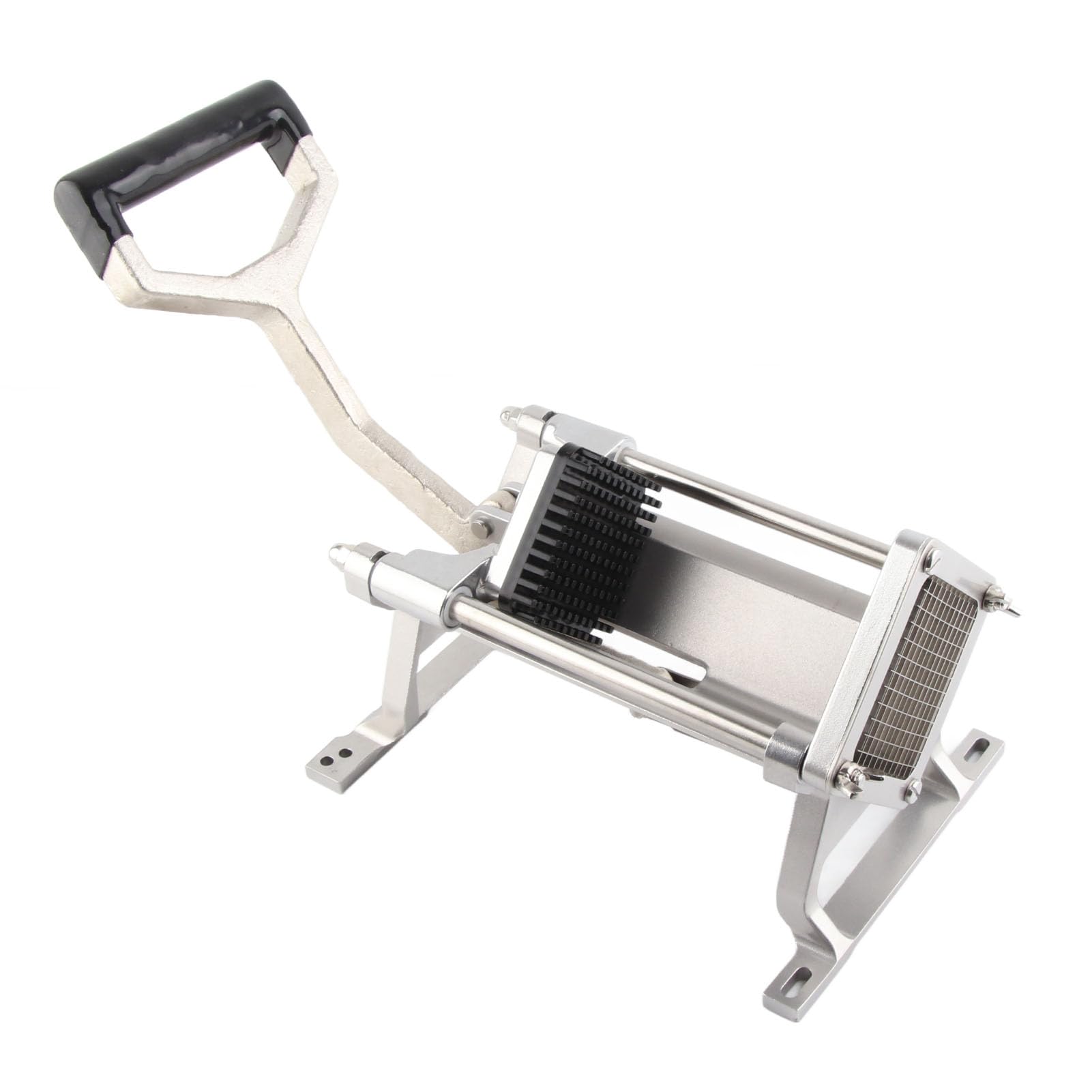 Aramox Cortador de Patatas Fritas, Máquina Cortadora Manual de Patatas, Hoja de Acero Inoxidable con Patas de Succión, Extendido, Corte de Tiras Gruesas para el Hogar, Cocina, Preparación de (6MM)